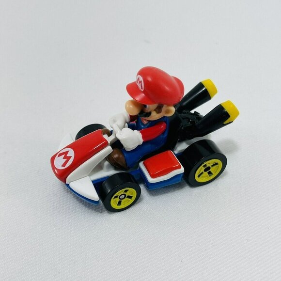 Nintendo Mattel Mario Mariokart Kart Toy Figure Die Cast Racing Car Vehicle Red - Picture 7 of 10